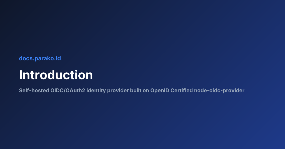 Introduction | Parako.ID